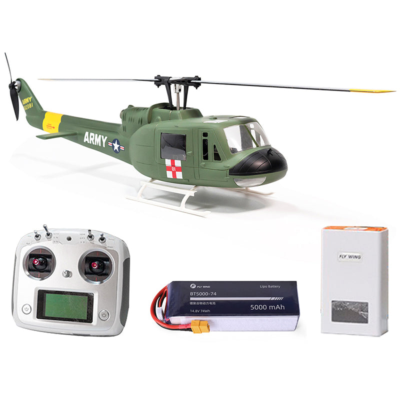FLY WING UH 1 V3 Upgrade Version Class 470 6CH Brushless GPS Fixed Point Altitude Hold RC Helicopter PNP/RTF H1 Flight Controller