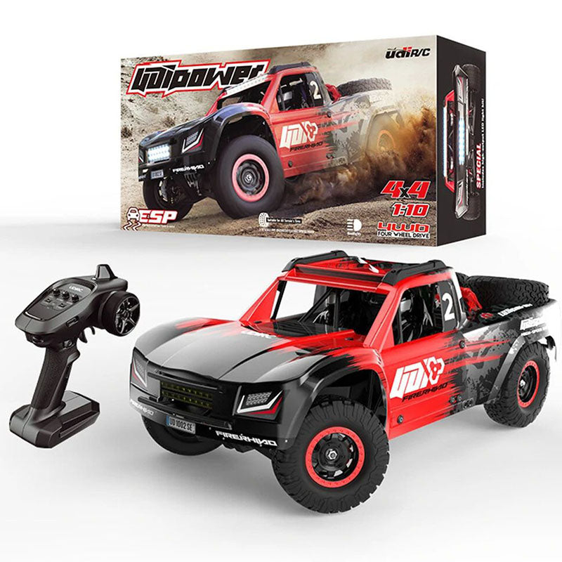 UDIRC 1002SE 1002 4WD RC Car 1/10 2.4G 60km/h Brushless Short Course Truck LED Light Gyro All Terrain Desert Off Road Truck