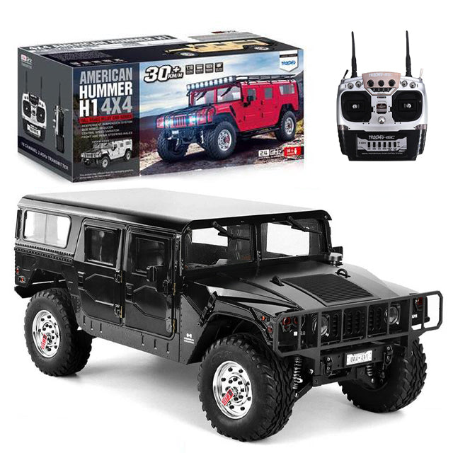 HG P415 1/10 RC Coche 4x4 16CH Hummer 2.4G Versión de aleación Modelo Camión Juguetes Regalos