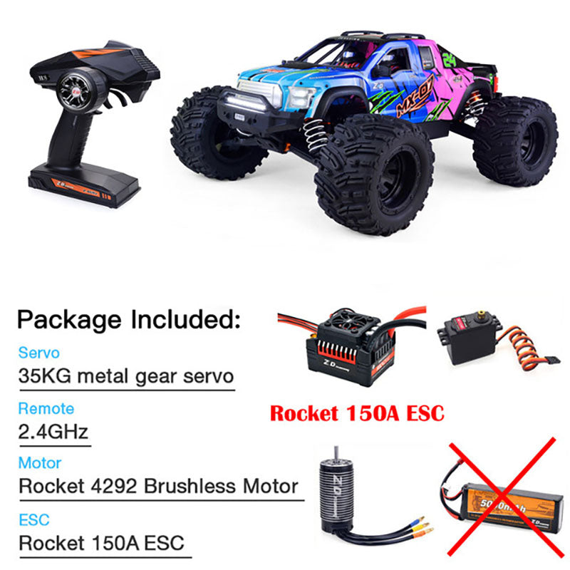 ZD Racing MX 07 1/7 4WD RC Car 8S Brushless Monster Truck Buggy Off-Road High-speed 80km/h RC Racing