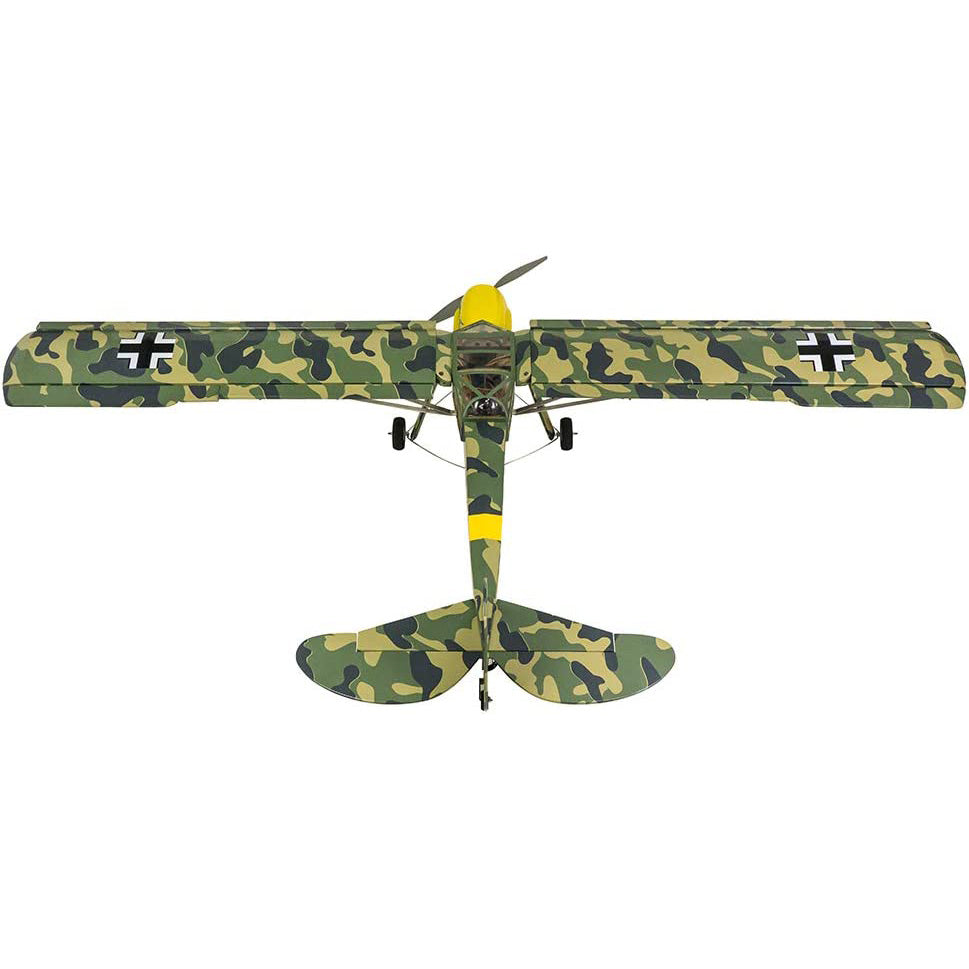 DWHobby Camouflage Fi156 Storch Balsa wood Plane Large Electric or Gas Power Fixed Wing Balsa Plane Kits 1600mm Wingspan