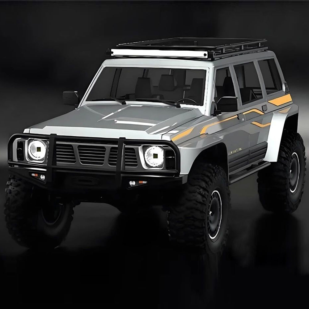 YIKONG YK4107 1/10 4WD RC Car Rock Crawler Two Speed Differential Lock LCG Chassis Tank Turn LED Lights Off-Road Climbing Truck