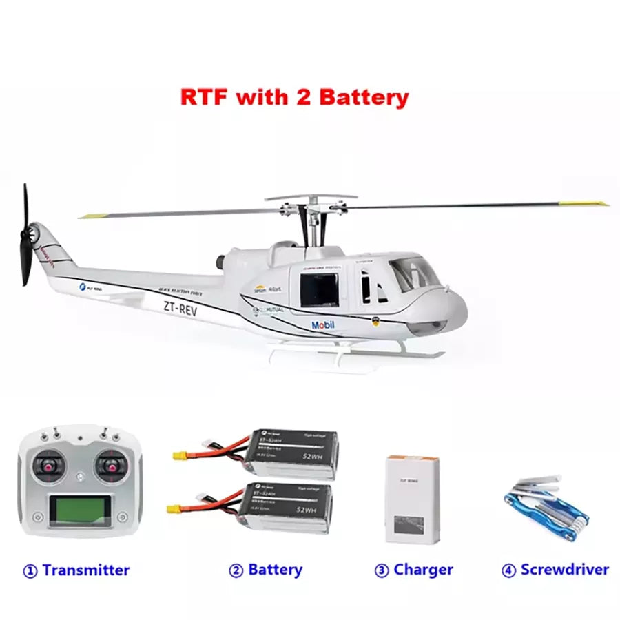 FLYWING UH1 Huey Helicopter V4 Upgrade Version 450L Class 6CH Brushless GPS Stabilized Altitude Hold RC Helicopter H1 Flight Controller
