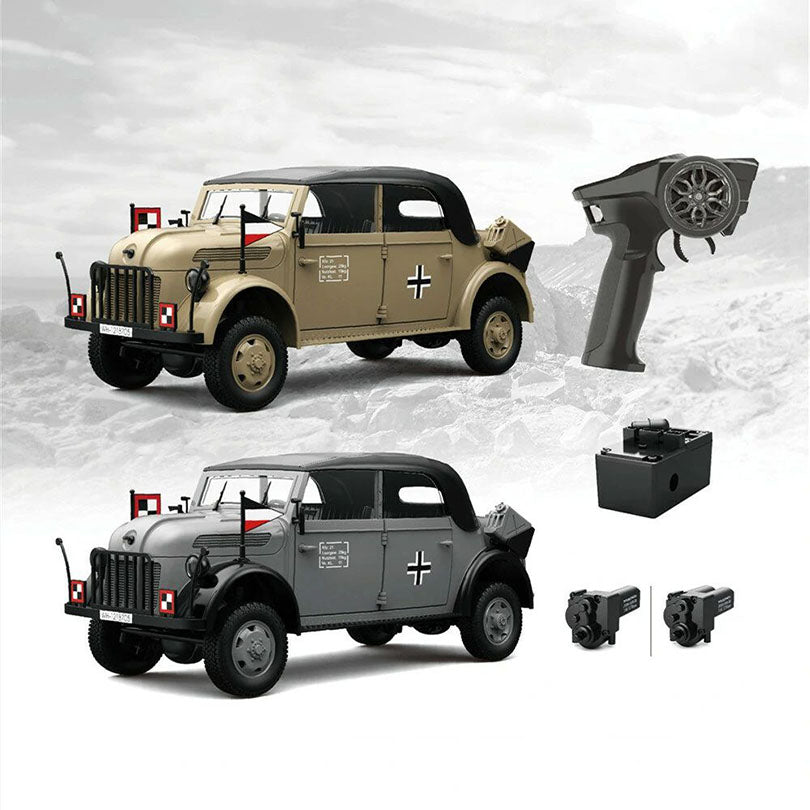 HG HG4-51 TRASPED STEYR COMMAND VEHICLE RC Car 1/18 4WD Off-Road Climbing Truck LED Light Simulated Sound Full Proportional RC Toys