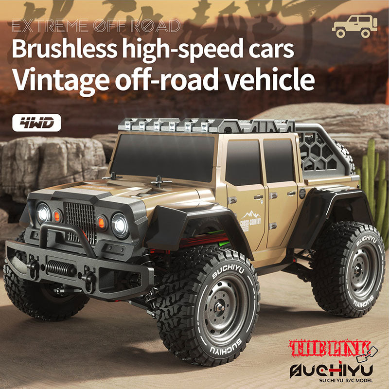 SCY 16104 Pro Jeep Retro Wrangler RC Car 1/16 70KM/H Brushless Off-Road Car 35A ESC 2847 Brushless Motor