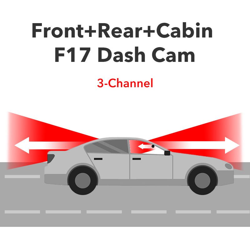 4K Front and Rear Dash Cam For Cars 5G WIFI Car Security Camera F7N Series