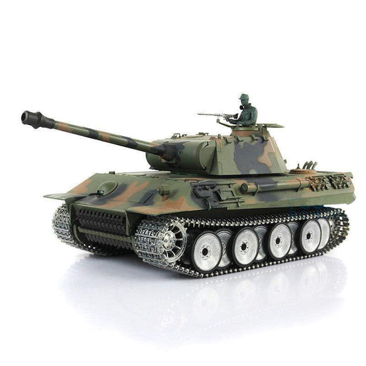Tanque RC Heng Long 3819-1, versión mejorada de metal del tanque Panther V alemán, juguetes de regalo