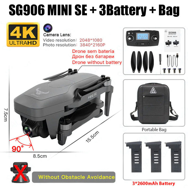 ZLL SG906 MINI SE 4K Drone HD Camera GPS 5G WiFi Brushless 360° Obstacle Avoidance RC Quadcopter