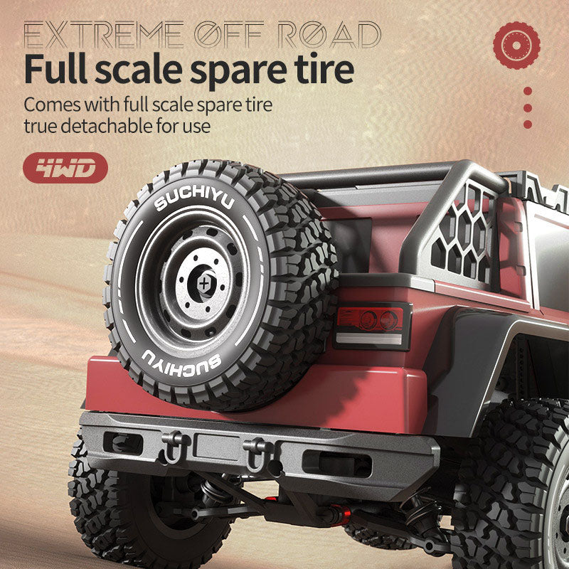 SCY 16104 Pro Jeep Retro Wrangler RC Car 1/16 70KM/H Brushless Off-Road Car 35A ESC 2847 Brushless Motor