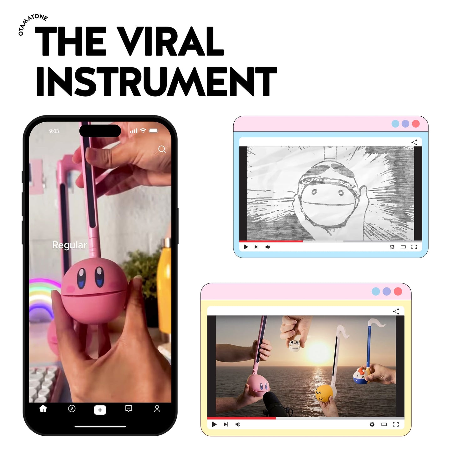 Otamatone Sweets (Strawberry)
