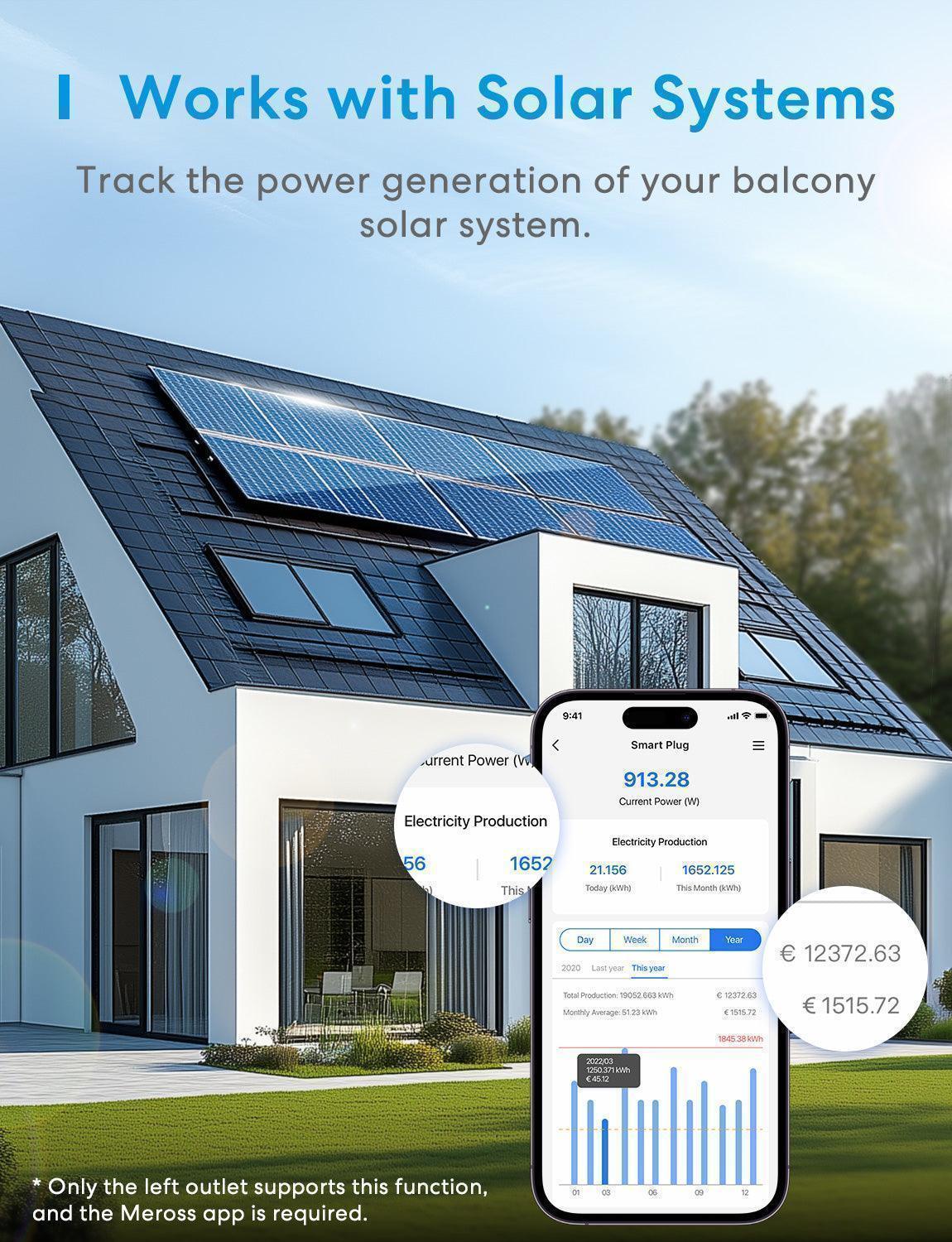 Meross Smart Outdoor Plug with Energy Monitor, MOP320HK(EU Version)