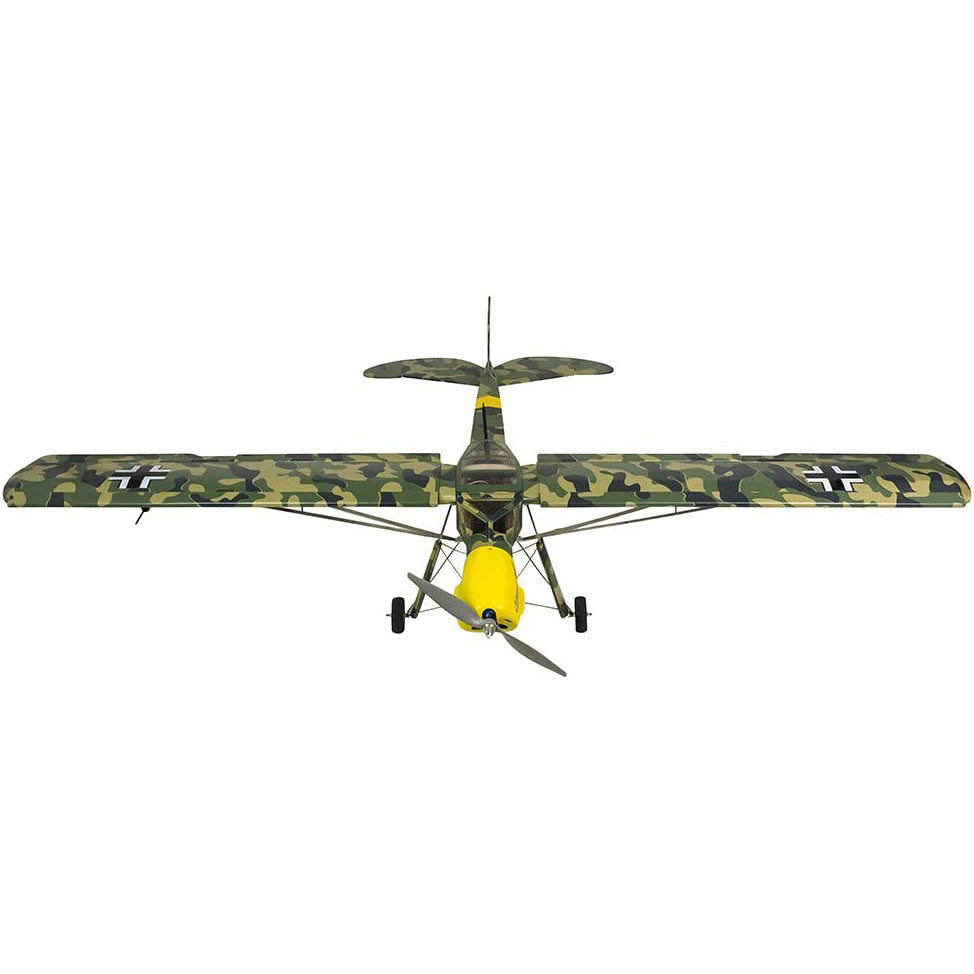 DWHobby Camouflage Fi156 Storch Balsa wood Plane Large Electric or Gas Power Fixed Wing Balsa Plane Kits 1600mm Wingspan