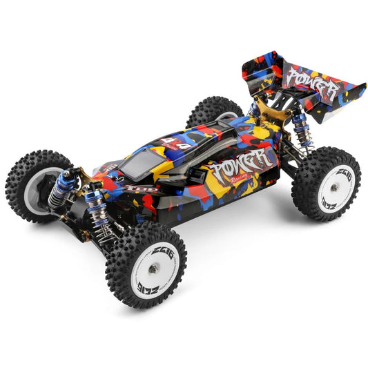 Wltoys 124007 - Coche teledirigido 1/12, 2,4 G, tracción a las cuatro ruedas, sin escobillas, 75 km/h, todoterreno, juguetes de carreras