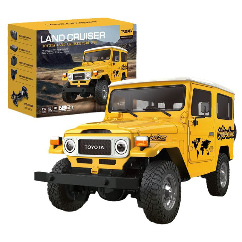 HG HG4-50 TRASPED TOYOTA Land Cruiser FJ40 1983 RC Car 1/16 4WD Rock Crawler LED Light Simulated Sound Off-Road Climbing Truck Full Proportional RC Toys