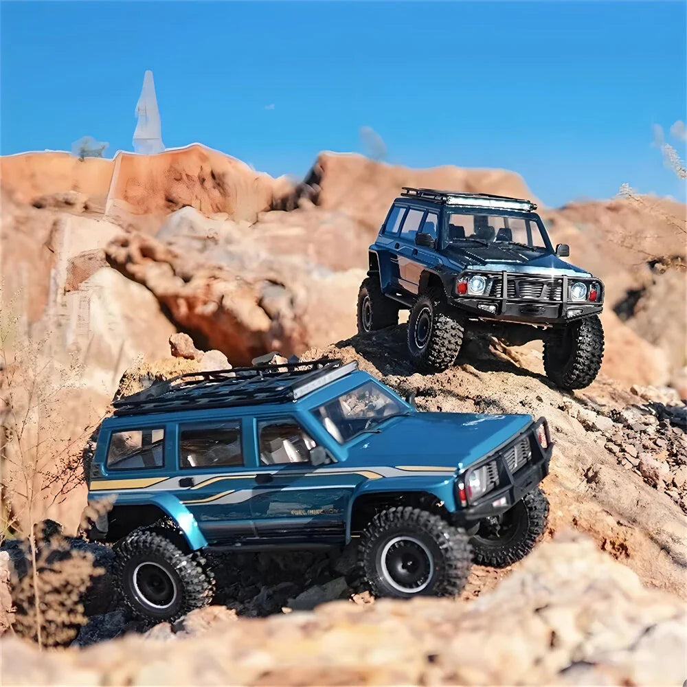YIKONG YK4107 1/10 4WD RC Car Rock Crawler Two Speed Differential Lock LCG Chassis Tank Turn LED Lights Off-Road Climbing Truck