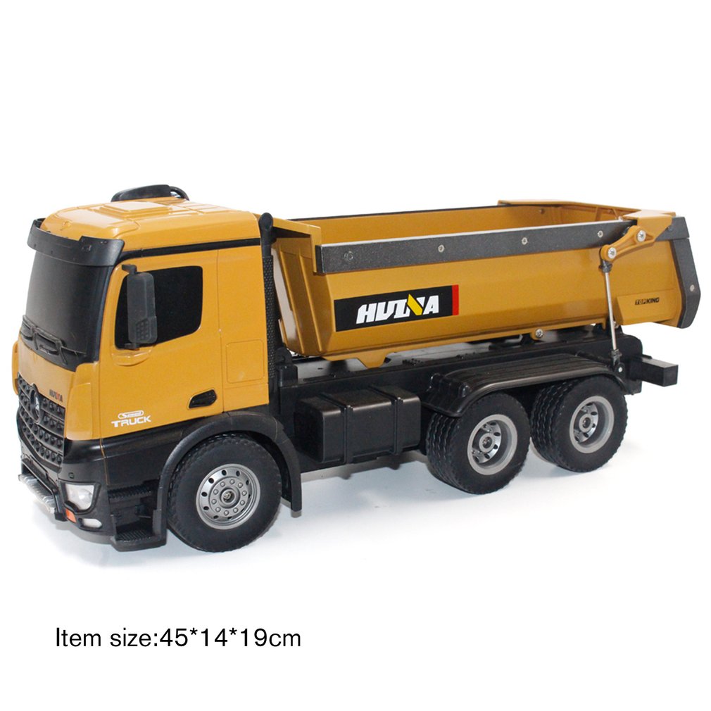 Huina 1573 Alloy Dump Truck Construction Truck RC Car 1:14 10CH Toy Car