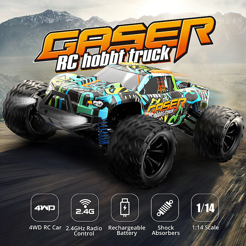 RC Car Graffiti Version 1/14 4WD High Speed Off-Road Truck Big Foot Drift Car