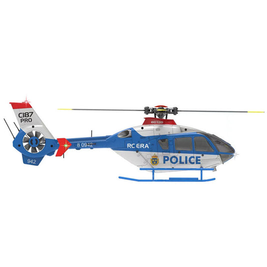 Helicóptero RC RCERA EC135 C123, 4 canales, giroscopio de 6 ejes, accionamiento directo, doble sin escobillas, posicionamiento de flujo óptico, presión de aire, altitud fija, helicóptero con conducto real.
