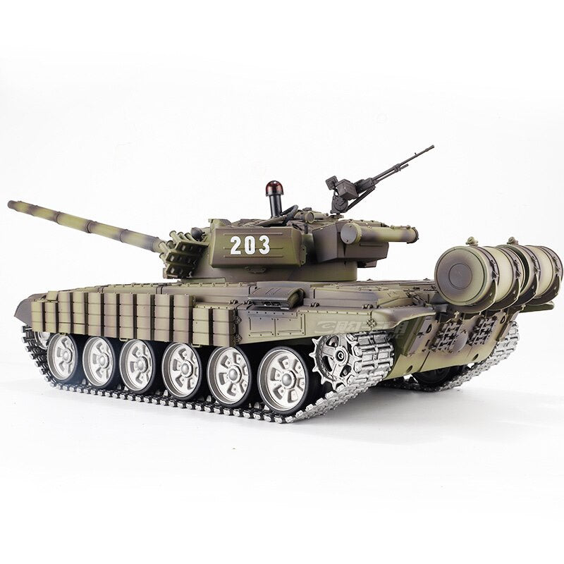 Heng Long 3939 T-72 RC Tank Russian Main Battle Off Road Tank Upgrade Metal Version Armor Tank Toys Gift