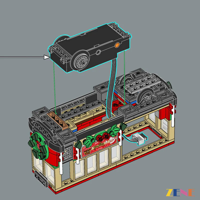 Power Functions Kit for LEGO Holiday Main Street Train #10308