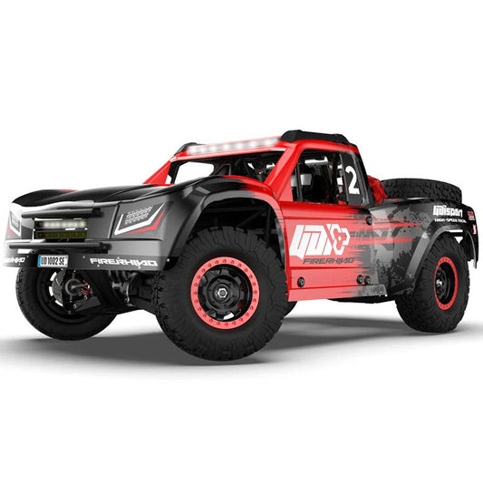 UDIRC 1002SE 1002 4WD RC Car 1/10 2.4G 60 km/h Camión de recorrido corto sin escobillas con luz LED y giroscopio todoterreno para desierto
