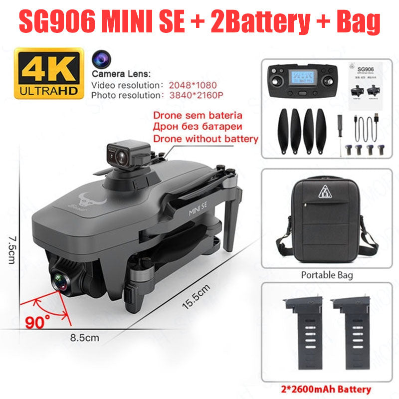 ZLL SG906 MINI SE 4K Drone HD Camera GPS 5G WiFi Brushless 360° Obstacle Avoidance RC Quadcopter