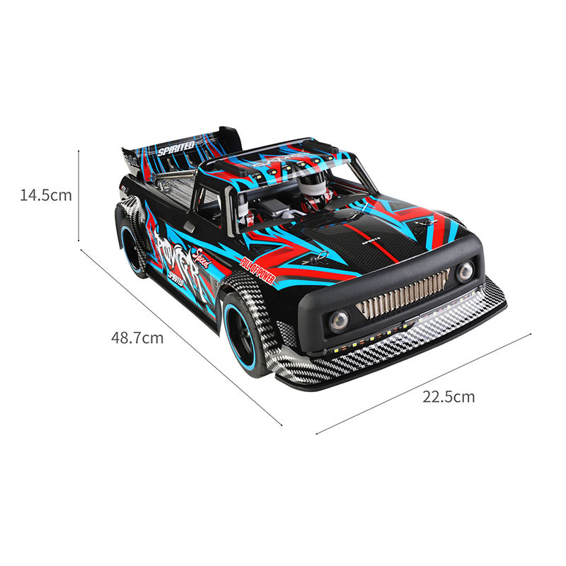 Wltoys 104072 4WD RC Drift Car High Speed 60 KM/H 1/10 2.4G Brushless RC Car Metal Chassis with LED Light