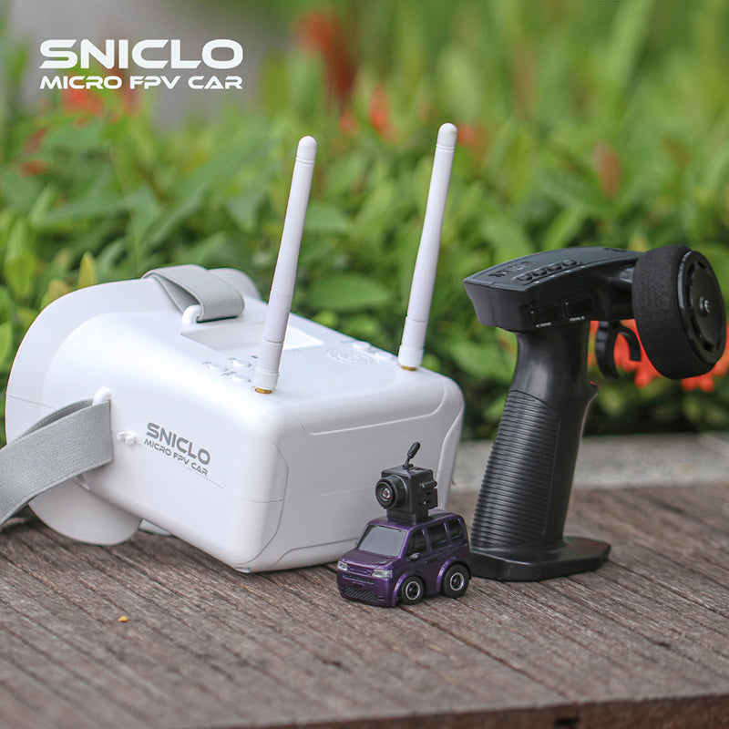 SNICLO SNT 2011 FPV MINI RC Car 1:100 Racing With Wireless VR Glasses Simulated Lighting Kids Toy Birthday Gift