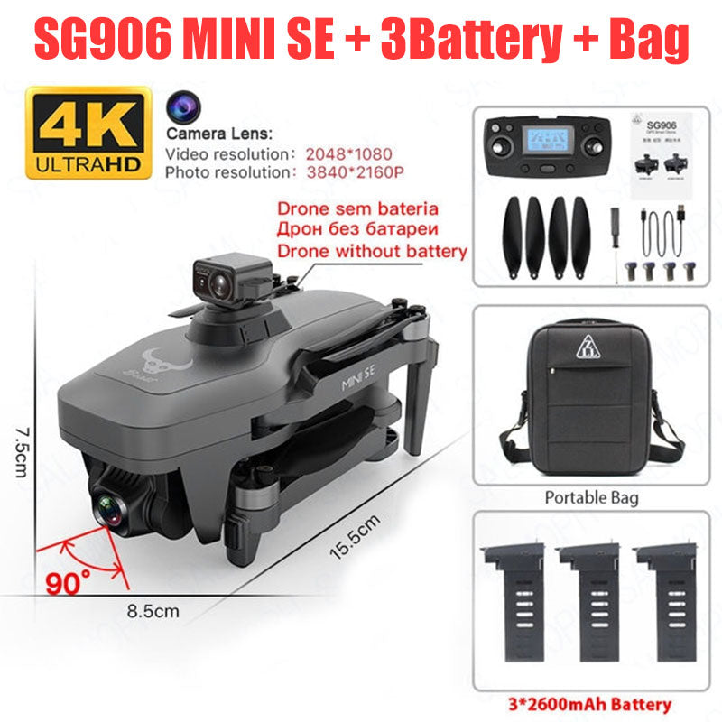 ZLL SG906 MINI SE 4K Drone HD Camera GPS 5G WiFi Brushless 360° Obstacle Avoidance RC Quadcopter