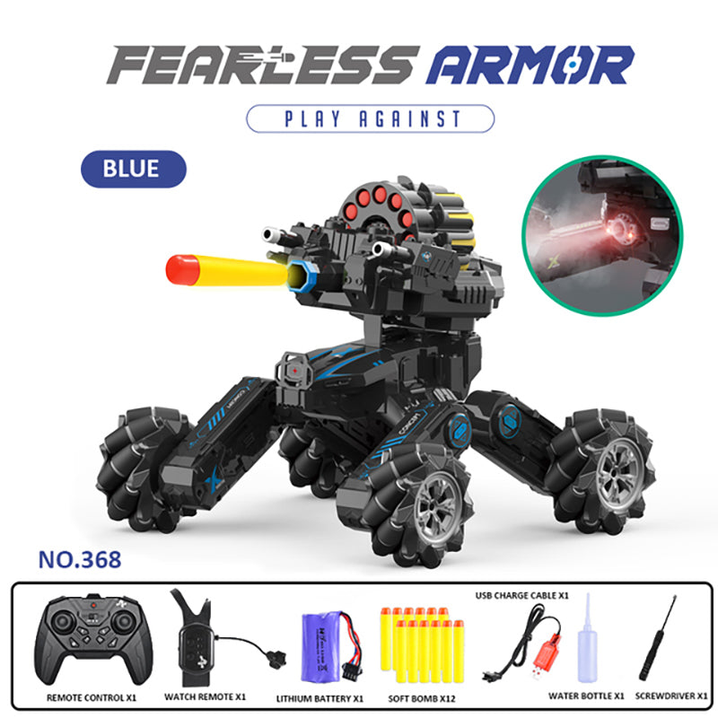 RC Car Launch Water Bomb Interactive Battle Gesture Sensing Battle Tank 4WD Drive Off-road Boy Toy Car