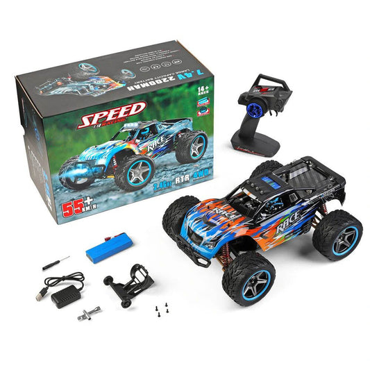 Wltoys 104019 - Coche teledirigido 4x4 sin escobillas, alta velocidad, 55 km/h, escala 1/10, 2,4 G, todoterreno, para escalada y derrape
