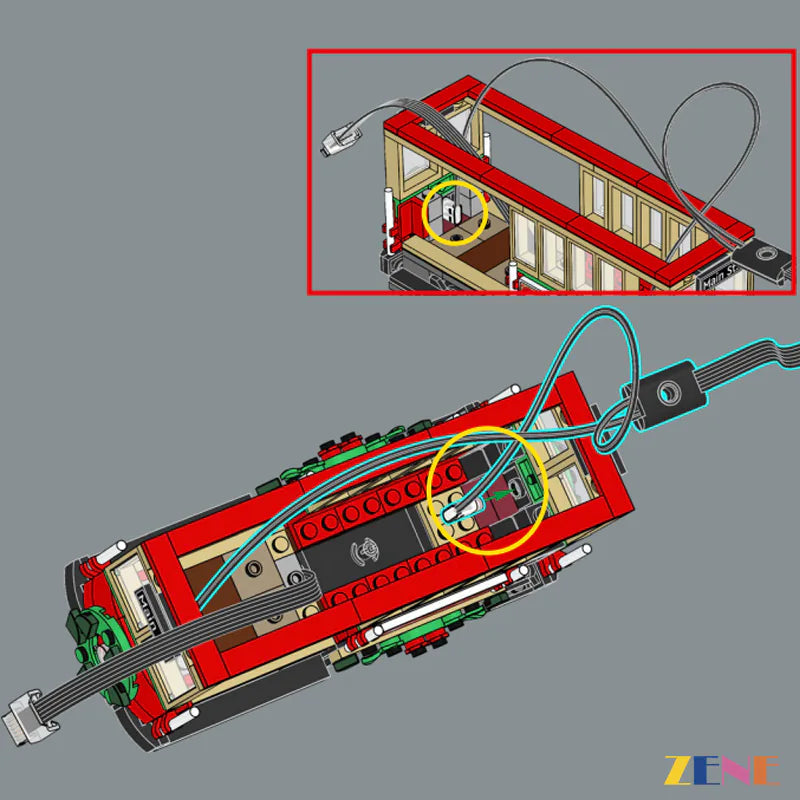 Power Functions Kit for LEGO Holiday Main Street Train #10308