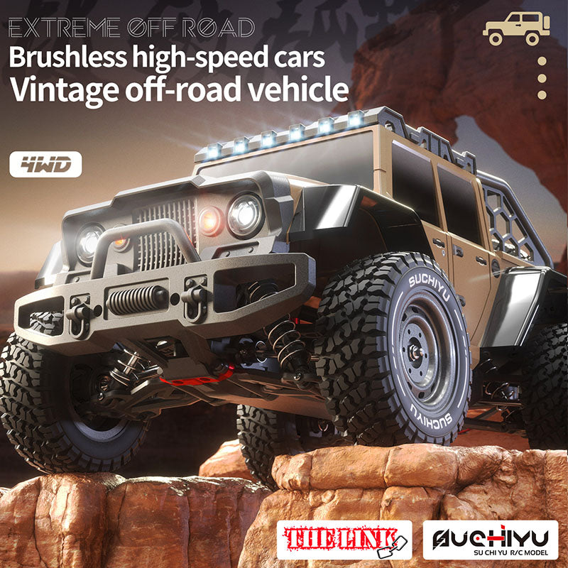 SCY 16104 Pro Jeep Retro Wrangler RC Car 1/16 70KM/H Brushless Off-Road Car 35A ESC 2847 Brushless Motor