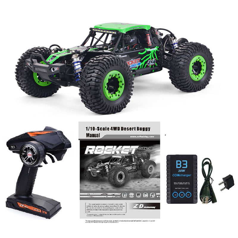 ZD Racing DBX 10 1/10 4WD 2.4G Camión de desierto sin escobillas de alta velocidad 80 km/h Coche todoterreno RC de juguete
