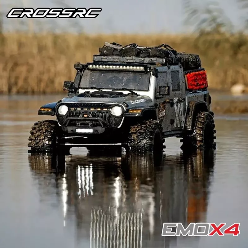 CROSSRC EMO X4 Big Leopard RC Car 4WD RTR 1:8 Climbing Crawler Off Road Rescue Vehicle