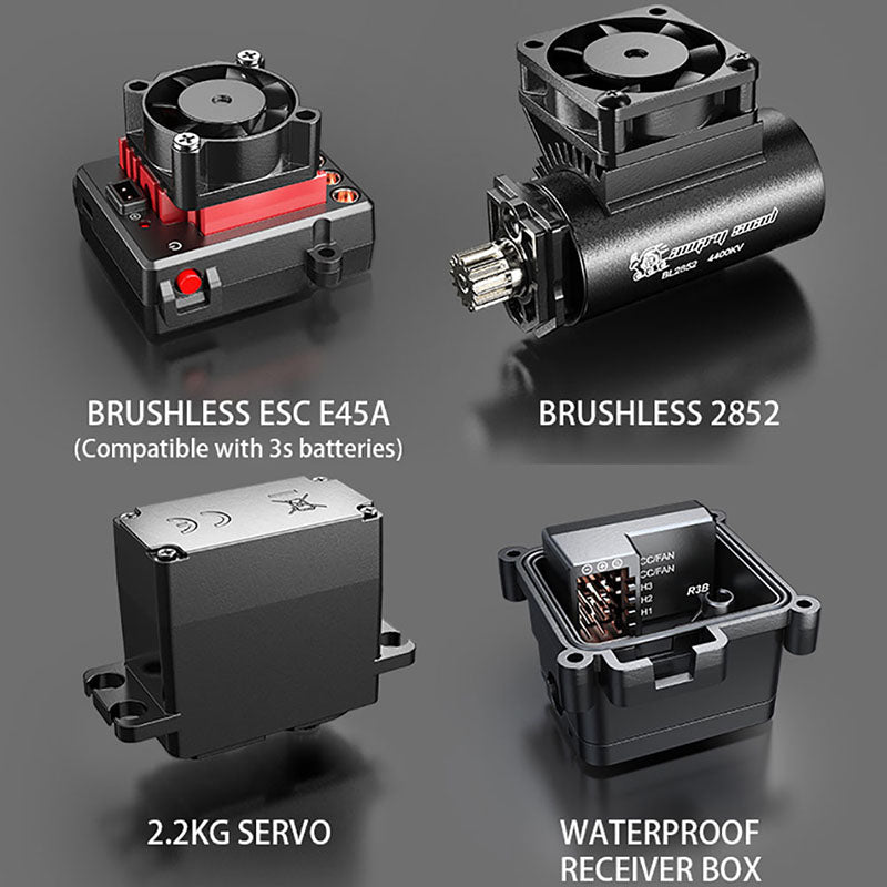 MJX Hyper Go 14209 14210 V2.0 1/14 Waterproof High-Speed Brushless RC Car 4WD Off-Road Racing Electric Truck Metal Chassis
