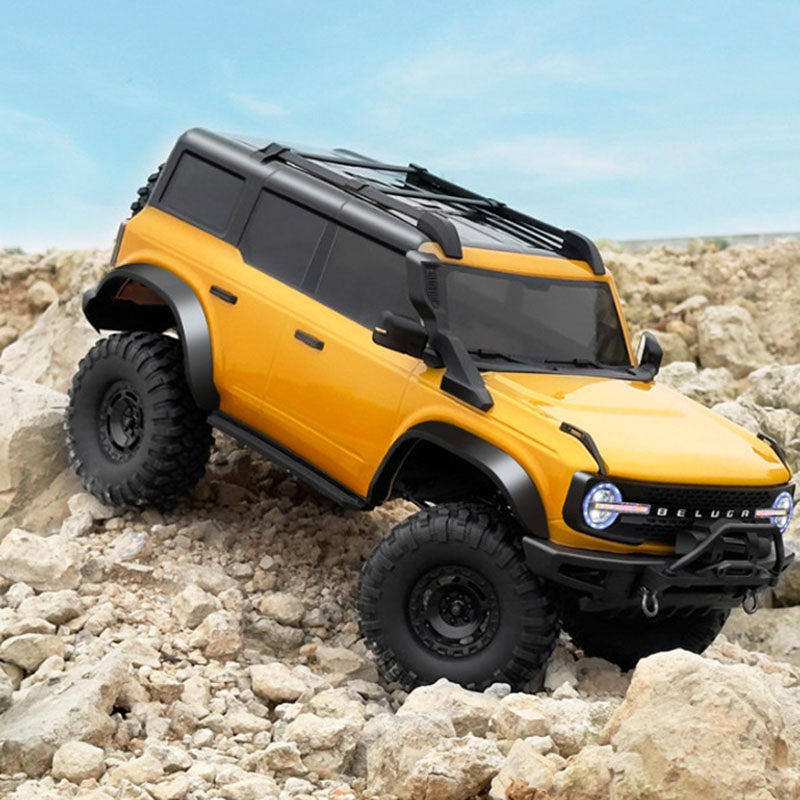 HB R1001 BRONCO 1:10 - Coche teledirigido todoterreno 4x4 con luz LED, escala 1:10