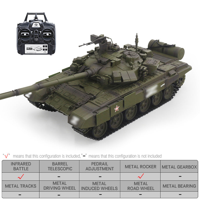Heng Long 3938 T90 Custom Made ArmyGreen RC Tank 1/16 Russia Main Battle Tank toys