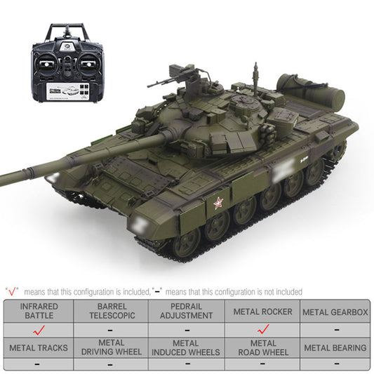 Tanque de radiocontrol Heng Long 3938 T90 ArmyGreen, hecho a medida, escala 1/16, tanque de batalla principal ruso, juguetes