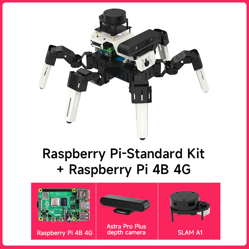 Yahboom 18DOF Muto RS Hexapod Robot ROS2 STEM Education Python Programming Robot for Raspberry Pi 4B and NVIDIA Jetson NANO