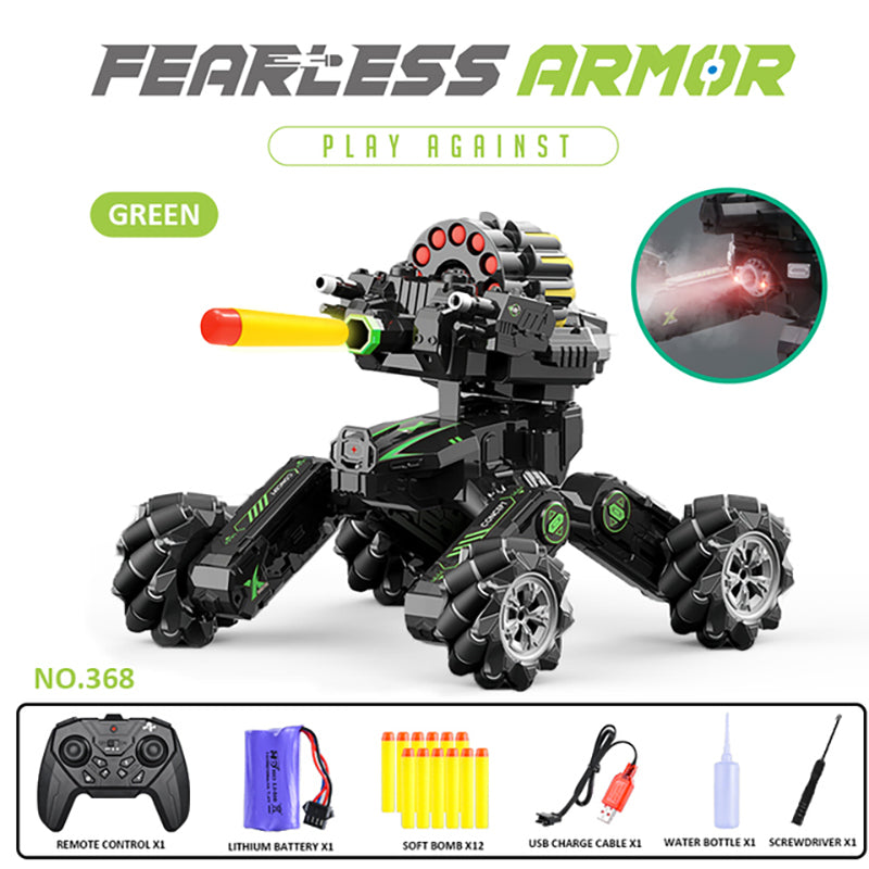 RC Car Launch Water Bomb Interactive Battle Gesture Sensing Battle Tank 4WD Drive Off-road Boy Toy Car