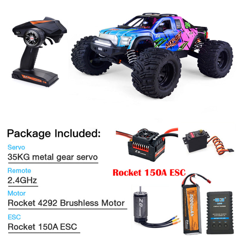 ZD Racing MX 07 1/7 4WD RC Car 8S Brushless Monster Truck Buggy Off-Road High-speed 80km/h RC Racing