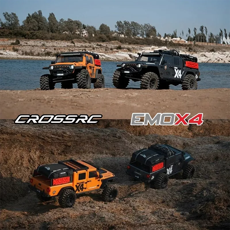 CROSSRC EMO X4 Big Leopard RC Car 4WD RTR 1:8 Climbing Crawler Off Road Rescue Vehicle