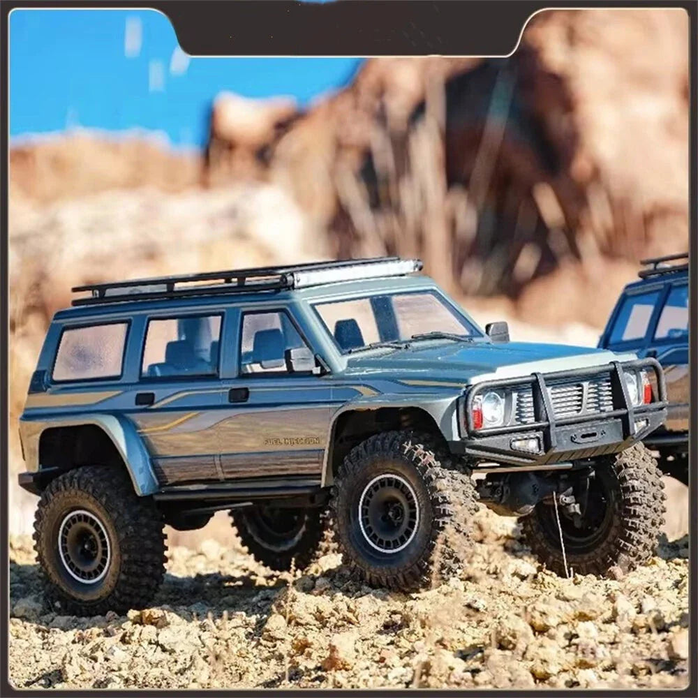 YIKONG YK4107 1/10 4WD RC Car Rock Crawler Two Speed Differential Lock LCG Chassis Tank Turn LED Lights Off-Road Climbing Truck