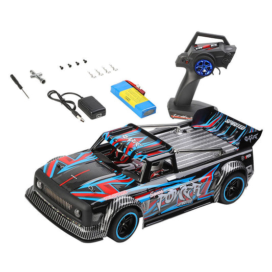 Wltoys 104072 4WD RC Drift Car de alta velocidad 60 km/h 1/10 2.4G sin escobillas RC Chasis de metal con luz LED