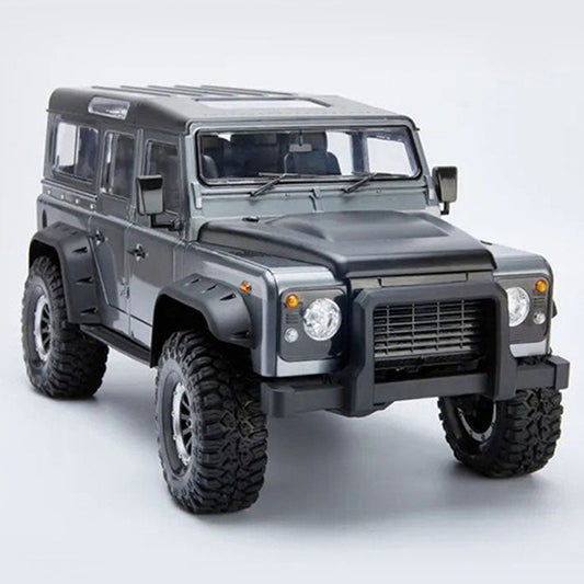 Coche todoterreno teledirigido YIKONG YK4104 Defender 1/10 4WD de 2,4 GHz con bloqueo de diferencial alto/bajo y luces LED originales
