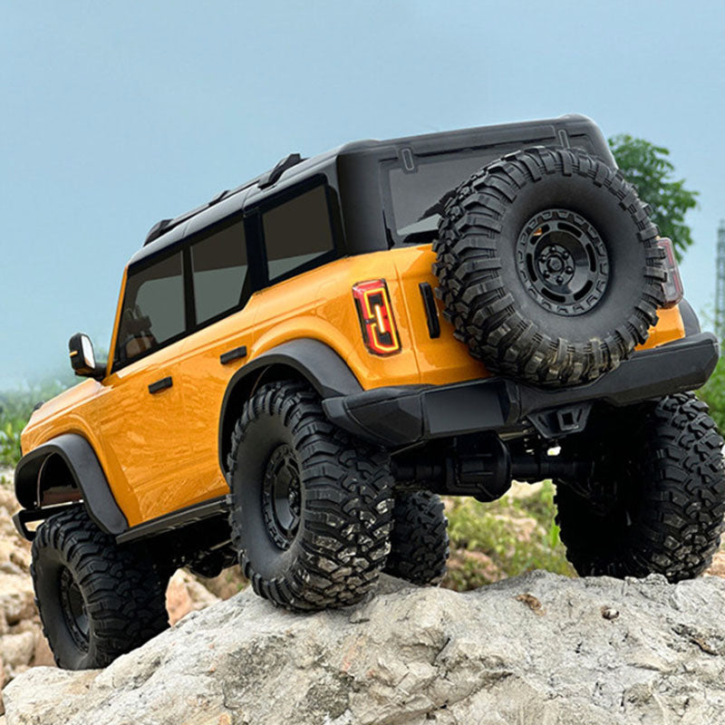 HB R1001 BRONCO 1:10 - Coche teledirigido todoterreno 4x4 con luz LED, escala 1:10