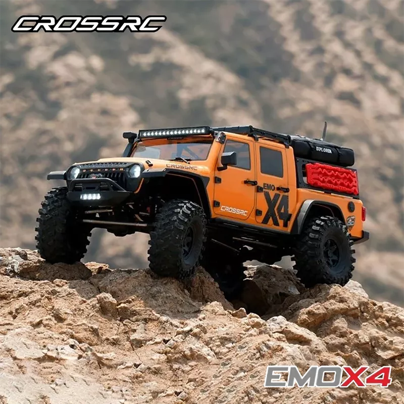 CROSSRC EMO X4 Big Leopard RC Car 4WD RTR 1:8 Climbing Crawler Off Road Rescue Vehicle