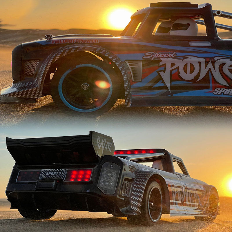 Wltoys 104072 4WD RC Drift Car High Speed 60 KM/H 1/10 2.4G Brushless RC Car Metal Chassis with LED Light