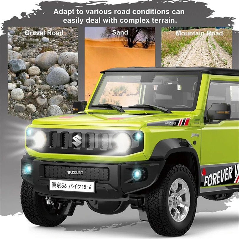 HG HG4-53 TRASPED SUZUKI JIMNY RC Car 1/16 4WD Rock Crawler LED Light Simulated Sound Off-Road Climbing Truck Full Proportional RC Toys